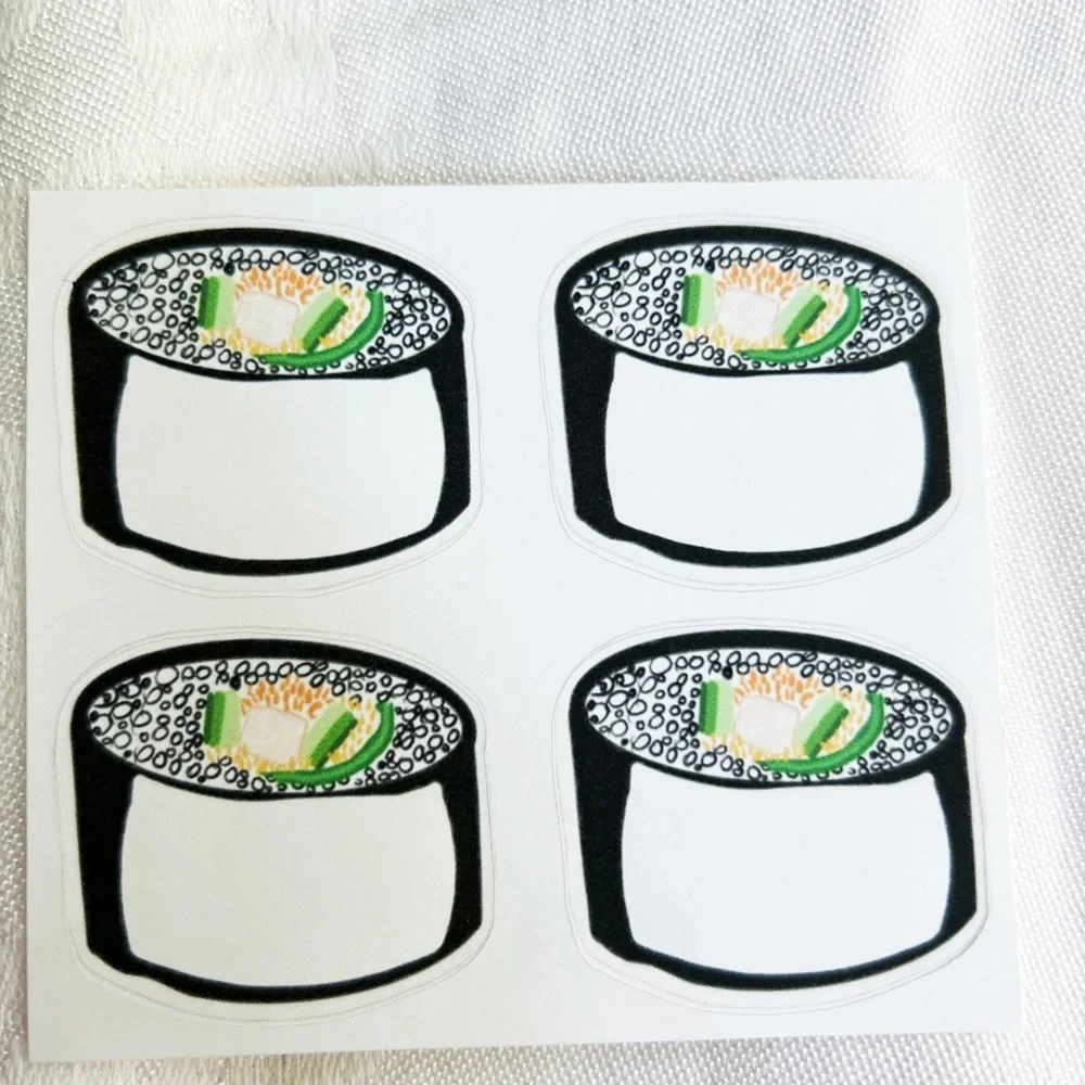 Planner sticker set Sushi Wok Pho task sheets set of 5 stickers & 1 card NEW